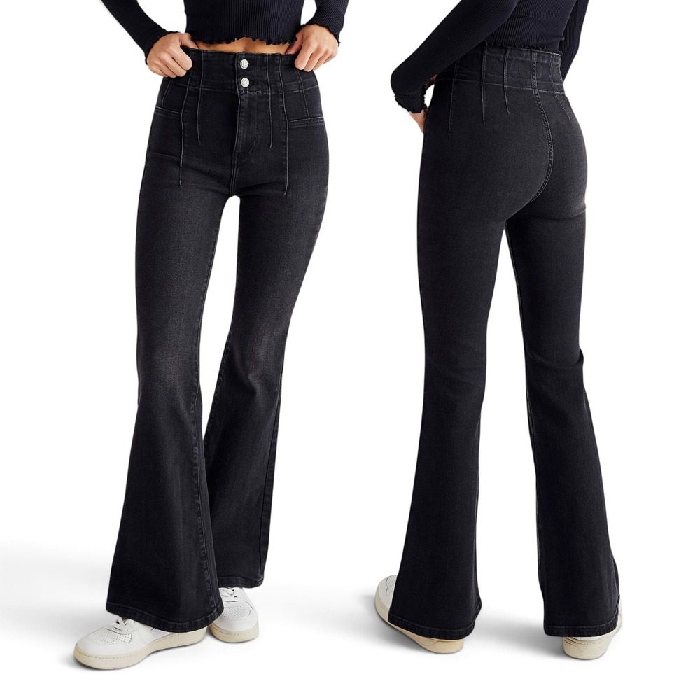 Free People We the Free Jayde Flare Jeans Womens 30 (Fits as 28) Bell Bottoms
